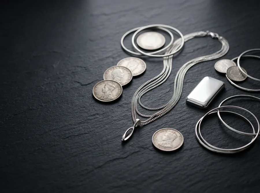 Hallmark certified silver coins and jewellery at GoldExa